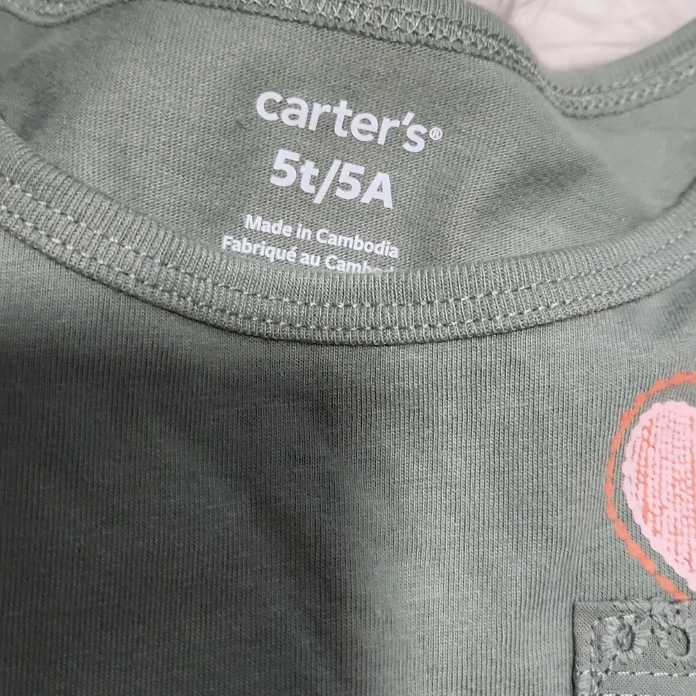 (2) NWT Carter's long sleeve shirts- 5T